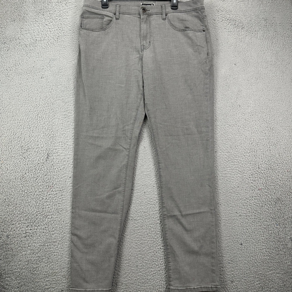 Travis Mathew Jeans Straight Men 36 Gray Performance Stretch Tech Denim 5 Pocket